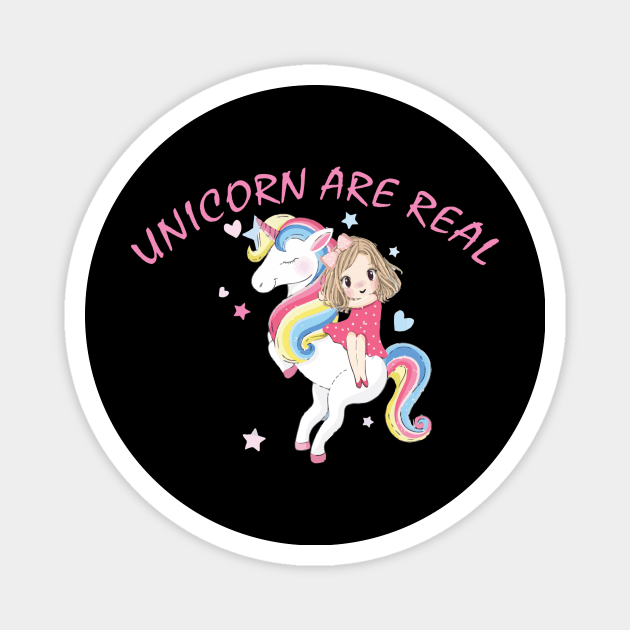 Unicorn Are Real Funny Motivational Magnet by unicorn shirt